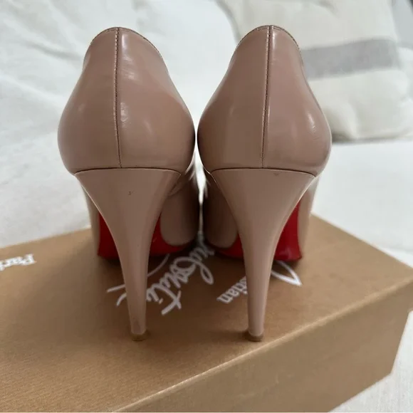Christian Louboutin Nude Ron Ron 100 Pumps - Picture 6 of 8